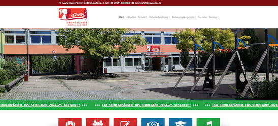 Startseite Website Grundschule Landau an der Isar 2024