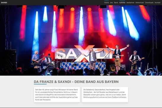 Startseite Website SAXNDI 2025