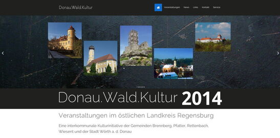 Startseite Website Donau.Wald.Kultur 2014
