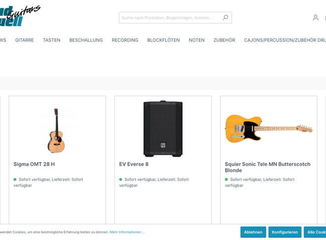 Startseite Webshop Sound Aktuell Guitars 2025