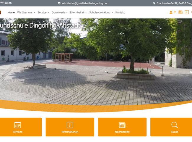 Startseite Website Grundschule Dingolfing-Altstadt 2024