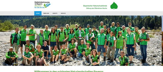 Startseite Website Gebietsbetreuung Bayern 2022