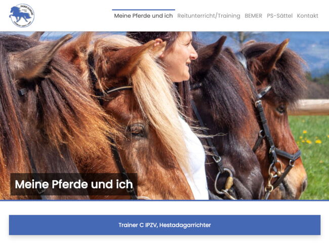 Startseite Website ISI Reitspaß 2021