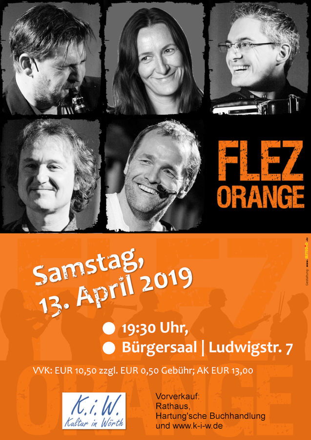 Druckvorlage Plakat FLEZ ORANGE