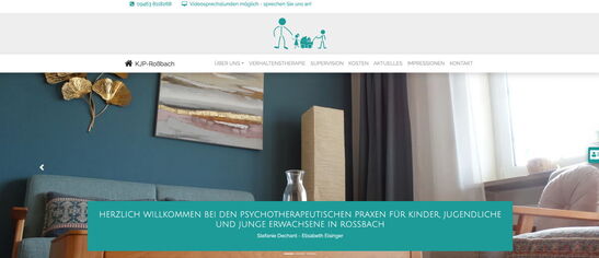 Startseite Website Psychotherapeutischen Praxen in Roßbach 2023