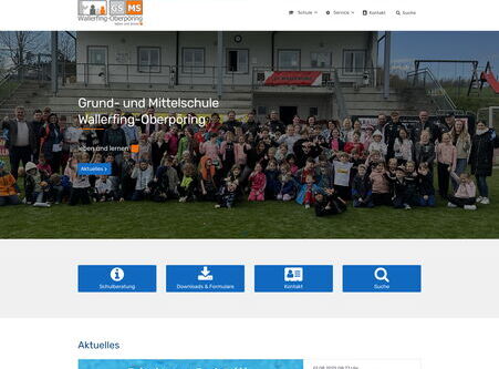 Startseite Website Grund- und Mittelschule Wallerfing 2025