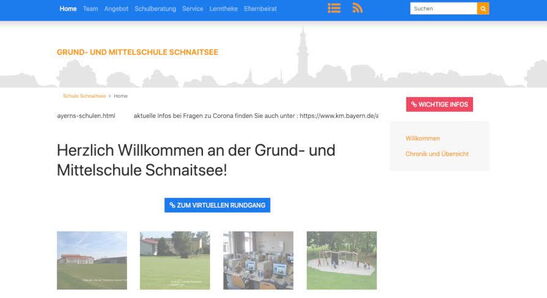 Startseite Website Grund- und Mittelschule Schnaitsee 2017