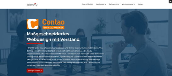 Startseite Website MSTUDiO Webagentur 2025