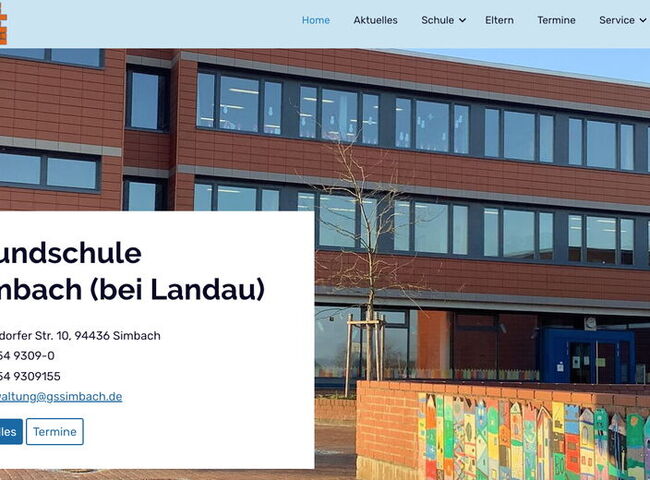 Startseite Website Grundschule Simbach bei Landau 2025