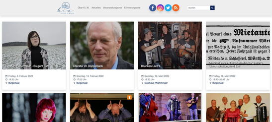 Startseite Website K.i.W. (Kultur in Wörth) 2021