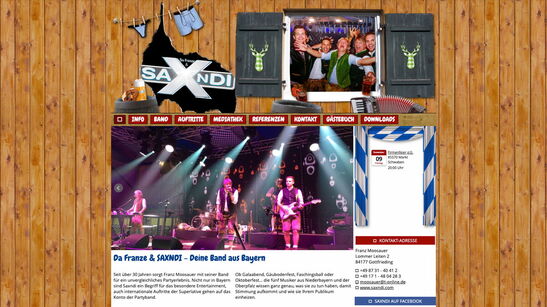 Startseite Website SAXNDI 2016