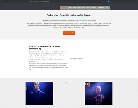 Startseite Website d`Zechpreller GbR 2017