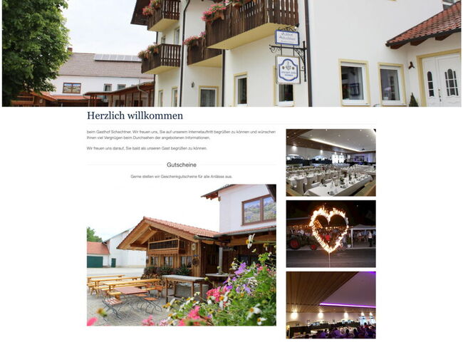 Startseite Website Gasthof Schachtner 2019