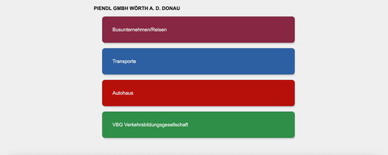 Startseite Website Piendl GmbH Wörth an der Donau 2012