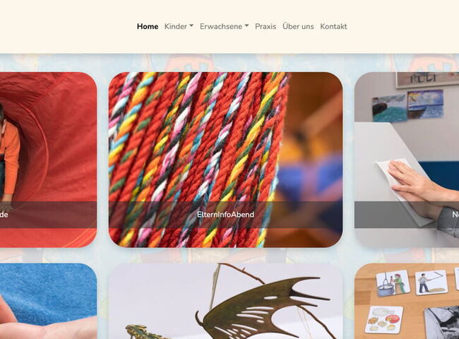 Startseite Website Ergotherapie Dasse 2021