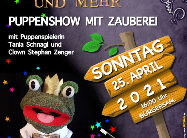 Druckvorlage Plakat Märchen und Mehr - Puppenshow mit Zauberei