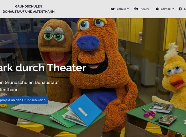 Startseite Website Grundschulen Donaustauf und Altenthann 2025