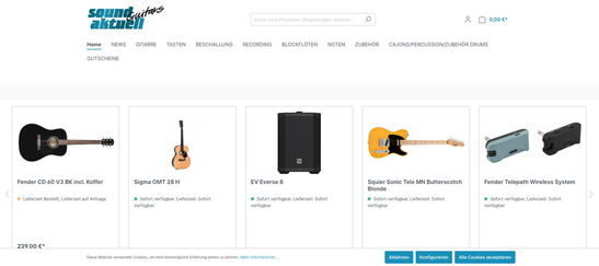 Startseite Webshop Sound Aktuell Guitars 2025