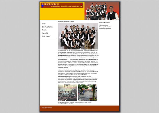 Startseite Website Straubinger Musikanten 2014