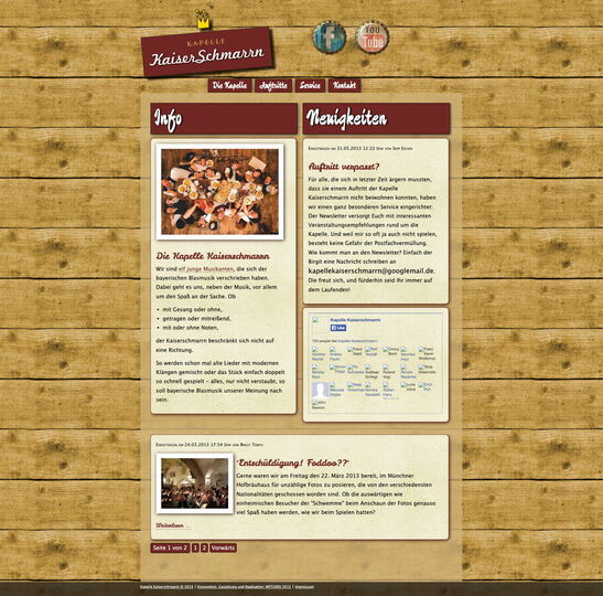 Startseite Website Kapelle Kaiserschmarrn 2013