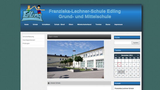 Startseite Website Franziska Lechner Schule 2014
