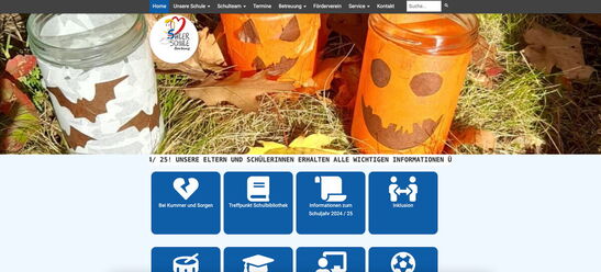 Startseite Website Johann-Michael-Sailer Grundschule 2024
