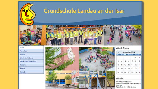 Startseite Website Grundschule Landau an der Isar 2014