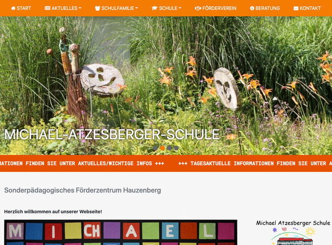 Startseite Website Sonderpädagogisches Förderzentrum Hauzenberg 2020